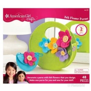American Girl felt flowers purse